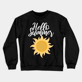 Vacaton hello summer Crewneck Sweatshirt